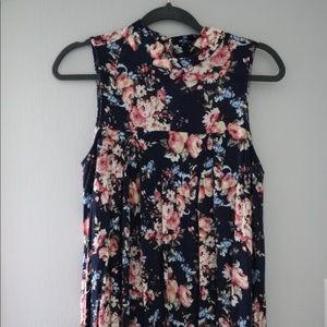 Altar’d State High Neck Navy Blue Dress